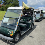 和食処　田舎家 - 我々のカートのみ、花柄です？当たり！