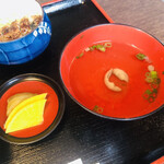 木原うなぎ屋 - 肝吸い　奈良漬　たくあん
