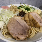 麺屋 歩夢 - 限定 ジャージャー麺（950円）＋ショウガ（50円）、ニンニクコール