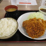 とんかつ 坂井精肉店 - ちょいがけカレー追加で。