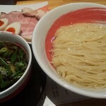 麺や凛 -  昆布水の醤油つけ麺２玉 味玉トッピ