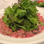 アンティカ オステリア カルネヤ - 【2012.10.23】短角牛のカルパッチョ＠2300円