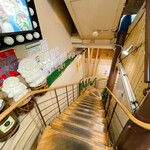発酵ダイニング ぽんぽこ亭 - 地下へ降りる階段