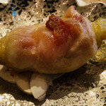 焼鳥YAMATO - プレノワールの半面焼き×6年物のかんずり