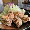 Meshi Dokoro Manten - 若鶏の手もみ唐揚げ定食（ご飯大盛り）…税込850円