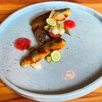 michiと絲 - 鮎と自家製ピクルス