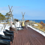 海の別邸ふる川 - ウッドデッキ