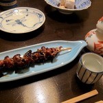 うなぎ青葉 - 肝焼き＆燗酒