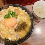 親子丼専門店 ○勝 - 特上親子丼　1360円　鶏スープが付きます