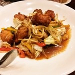 デリポート - 厚切り茶美豚のソース焼そば