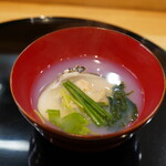 天ぷら 正心庵 - 蛤の澄まし汁