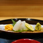 天ぷら 正心庵 - 秋田近海産鮃の造り