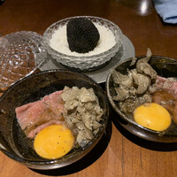 蕃 YORONIKU - ザブトンのすき焼きトリュフ添え