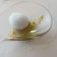 Shin Harada - 甘海老とカラスミの1口カッペリーニ