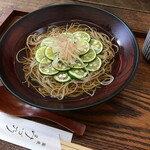 蕎麦 みづ乃 - 多治見市「蕎麦 みづ乃」すだち蕎麦 税込1400円 2021.7.11撮影