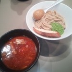 つけ麺 五ノ神製作所 - 海老トマトつけ麺￥850 ＋麺少なめ→味玉サービス