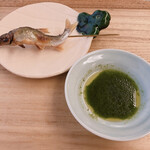 赤坂 菊乃井 -  鮎塩焼き 蓼酢