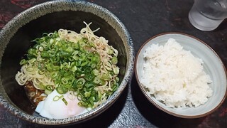 きさく - 汁なし担々麺の温玉入り