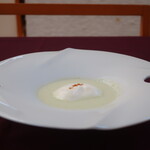 リストランテ ジェンティレッツァ - グリーンピースの冷製ポタージュ