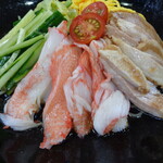 餃子の王将 - カニカマ迫力あり！