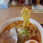 味噌屋 - 味玉味噌屋ラーメン（麺）