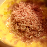 名前のないイタリア料理店 - ゴールドラッシュの冷製スープさいぼし