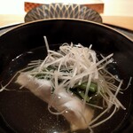 鮨 やま田 - 新生姜とアズキハタの椀