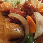 やきとり平助 関内店 - 鶏と野菜の黒酢あんCloseUp