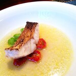 蒼 - 「萩より、釣り甘鯛」アクアパッツァ仕立て。スープが泣けるほど美味しい。天才と思う。