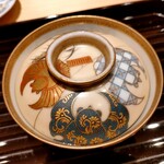 蓬左茶寮 - 鮑の柔煮 翡翠冬瓜 松茸の上湯スープ