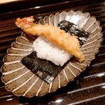 蓬左茶寮 - エビフライの天むす（フラムス）