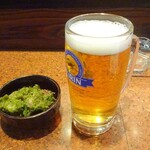 Sakanato Sake Umi - 生ビール中とお通し