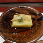 割烹 清風 - つき出し：トウモロコシのお豆腐