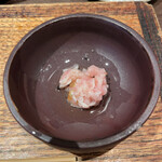 鳥茂 - ミノ　昆布締め