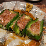 鳥茂 - ピーマン肉詰め