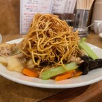 南海飯店 - かたい焼ソバの麺