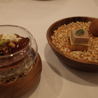 レストラン ラ・フロレゾン・ドゥ・タケウチ - アミューズ　とうもろこしのヴァリエーション