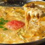 にもぎ - 丸ごとトマトのキムチチーズ鍋♪