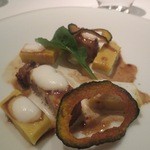 シプレ - 南瓜ニョッキとクミンスパイスの白金豚のラグー、カプチーノソース