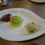 倶楽湾 - 前菜三種のも利合わせ