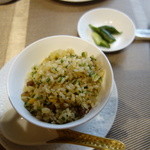 倶楽湾 - 二種の自家製塩図家肉のチャーハン