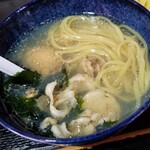 塩そば専門店 桑ばら - 活き帆立の塩つけそば