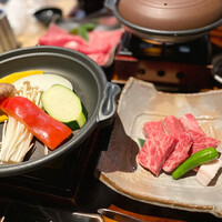 すき焼き 牛しゃぶ 松重 - 