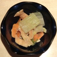 瓢嘻 赤坂店 - 豚角煮御膳 980円 の白菜、油揚げ、人参