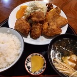 Sushiya Zushi - Ａランチ(とり唐揚げ定食)1,000円