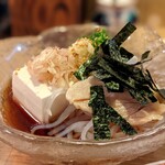 魚忠 - 特製冷奴　豆腐が旨い!