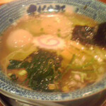 yokohamakujiraken - 塩ラーメン味玉入り