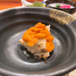 鮨 令歩 - (カウンター)令歩コース 13000円
      毛蟹の雲丹のせ