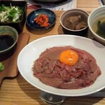 Wagyuuya Kosho - 和牛レアステーキ丼ランチ　1740円
