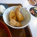 すき家 - 唐揚げ朝食のから揚げ